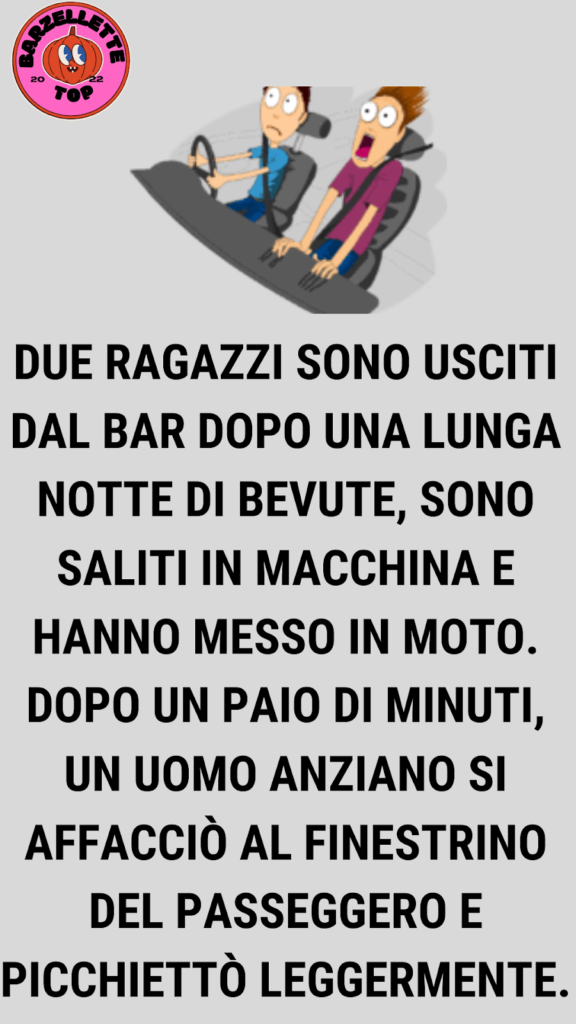 Due ragazzi hanno lasciato il bar dopo una lunga notte di bevute