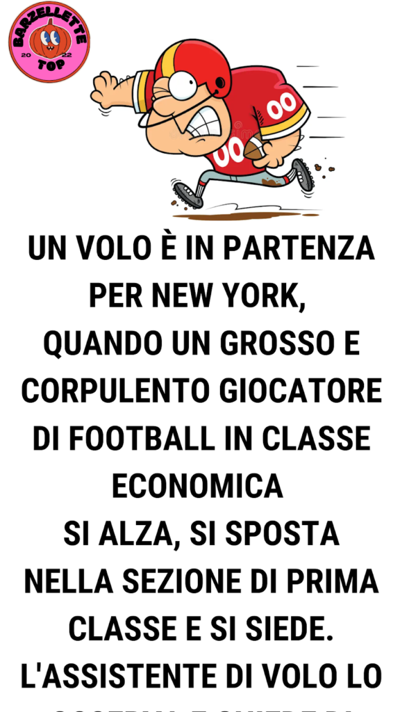 Il giocatore di calcio si rifiuta di lasciare la prima classe – finché non succede questo