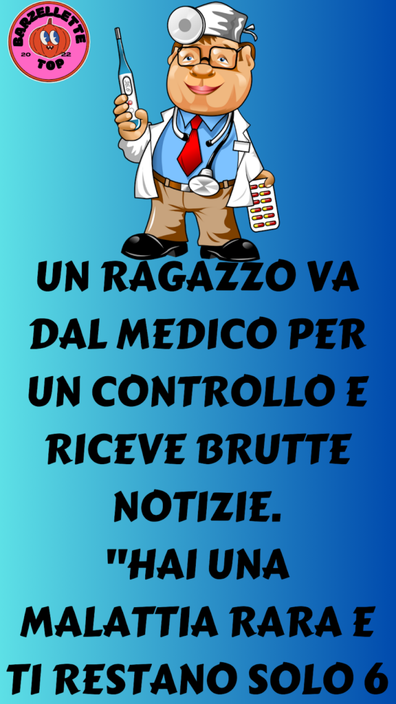 Il ragazzo non riesce a credere a ciò che gli suggerisce il medico!