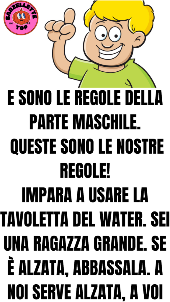 Umorismo: Le regole dal punto di vista di un uomo