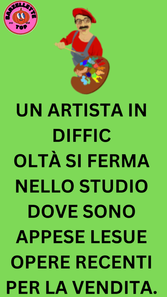 L’artista in difficoltà subisce lo shock della sua vita quando il gallerista gli dice questo