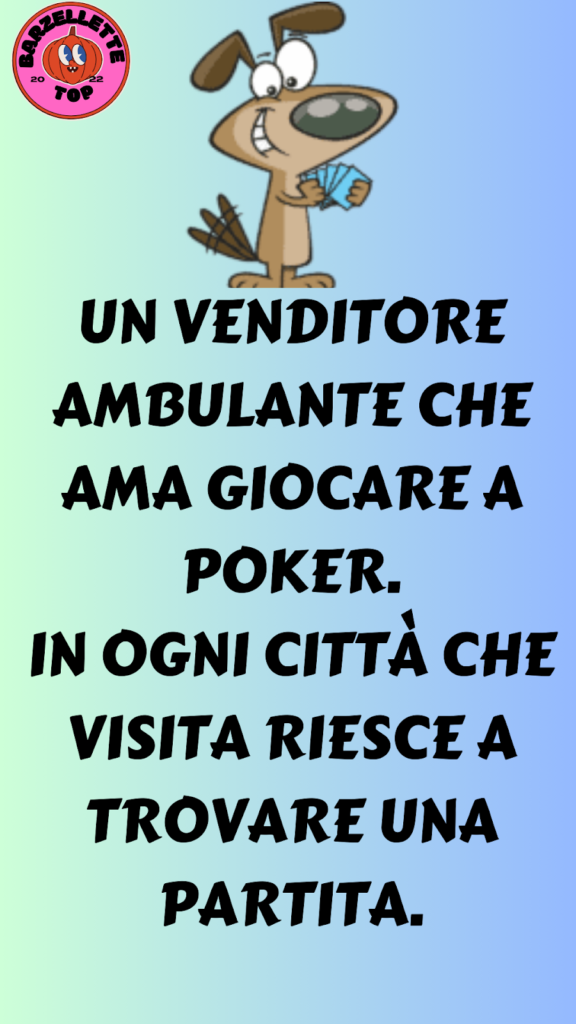 Barzelletta divertente – Il cane che gioca a poker