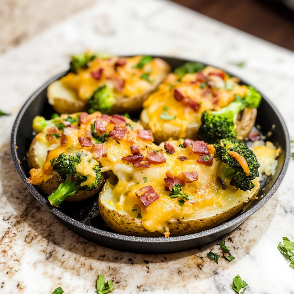 Loaded Broccoli Potato Pan