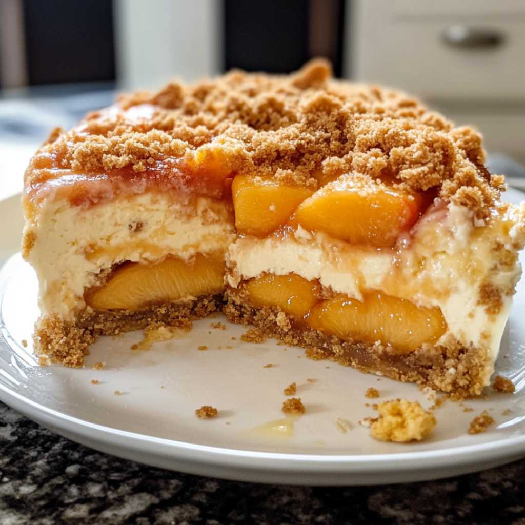 Peach Cobbler Cheesecake