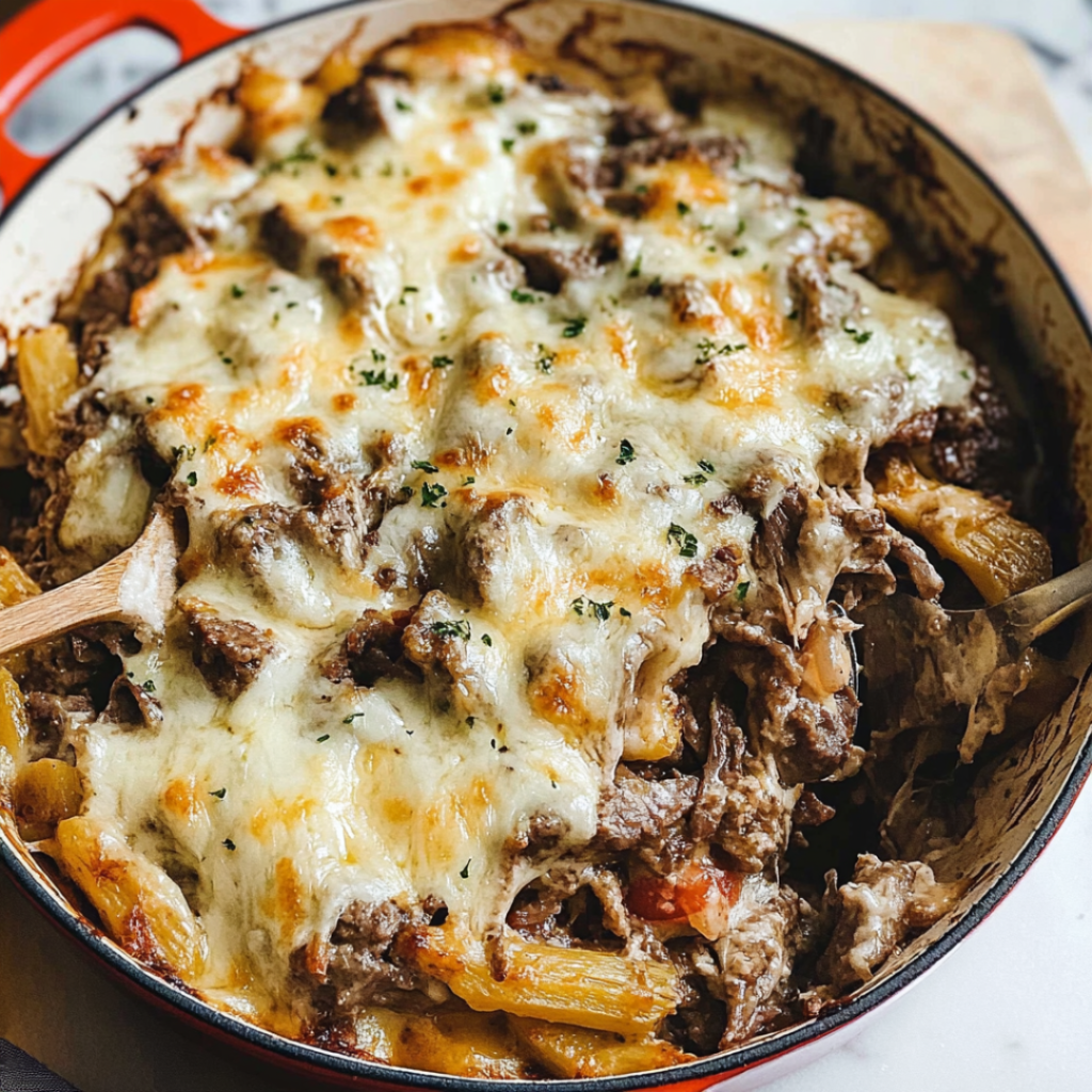 Philly Cheese Steak Casserole