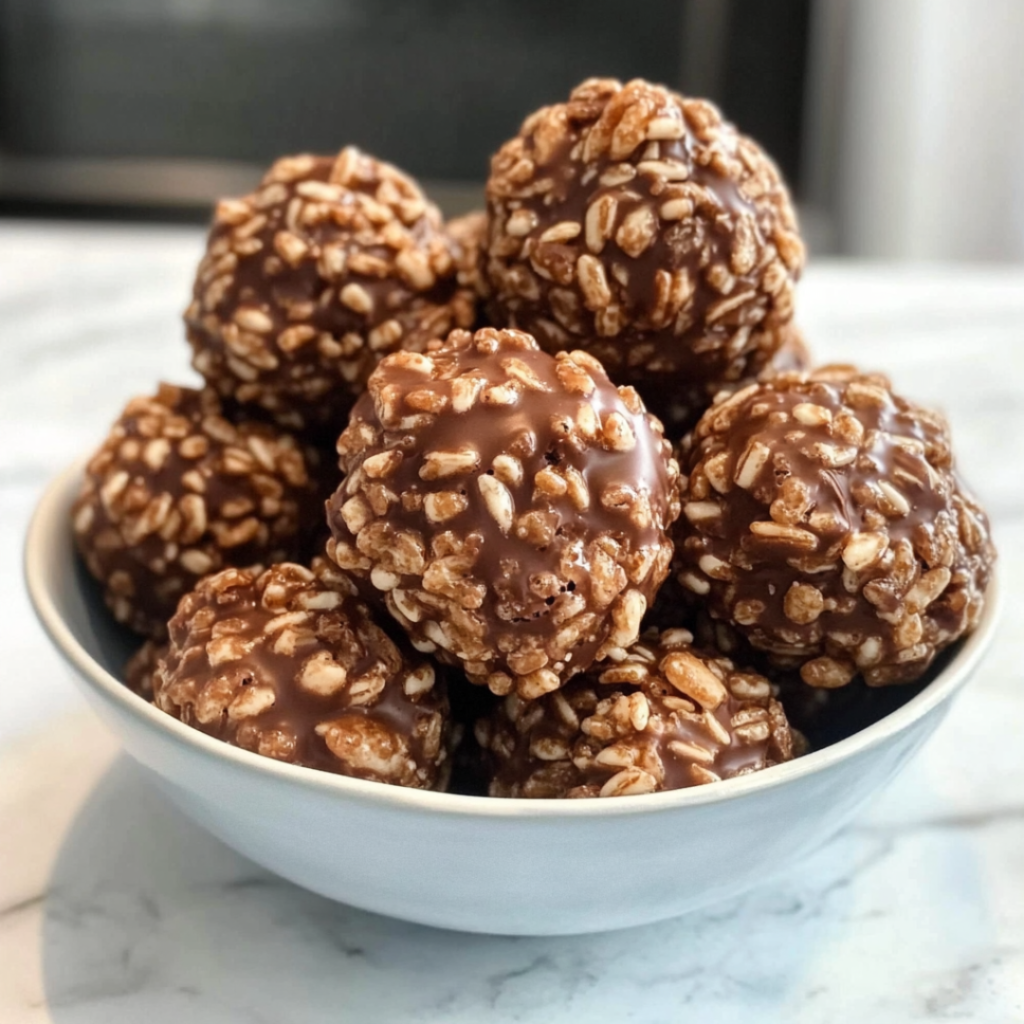 Chocolate Rice Krispie Balls