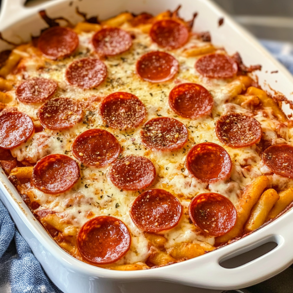 Pepperoni Pizza Casserole