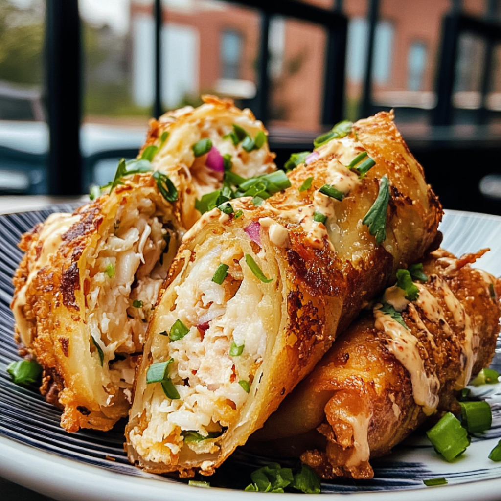 Crab Cake Egg Rolls