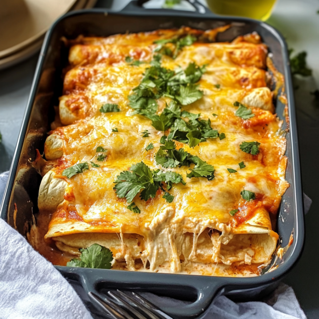 Cream Cheese Chicken Enchiladas