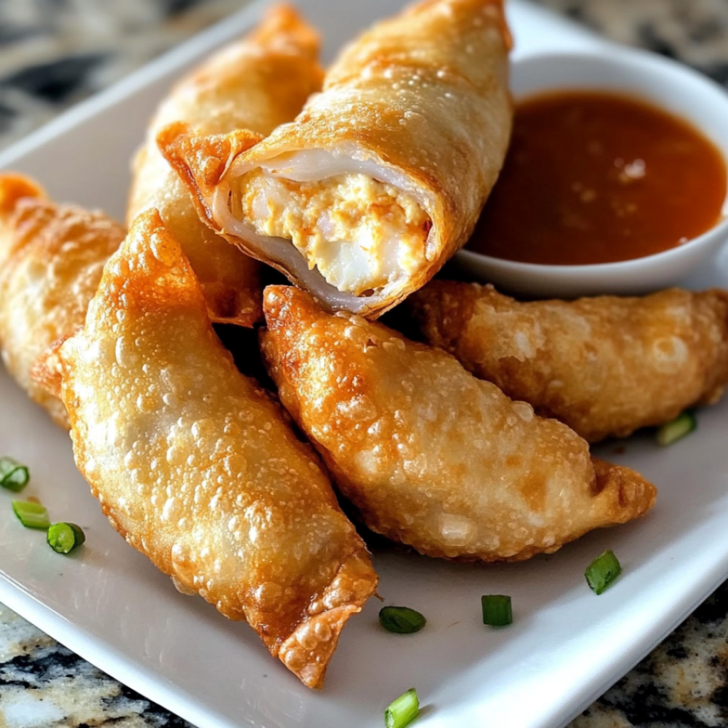 Crab Rangoon Egg Rolls