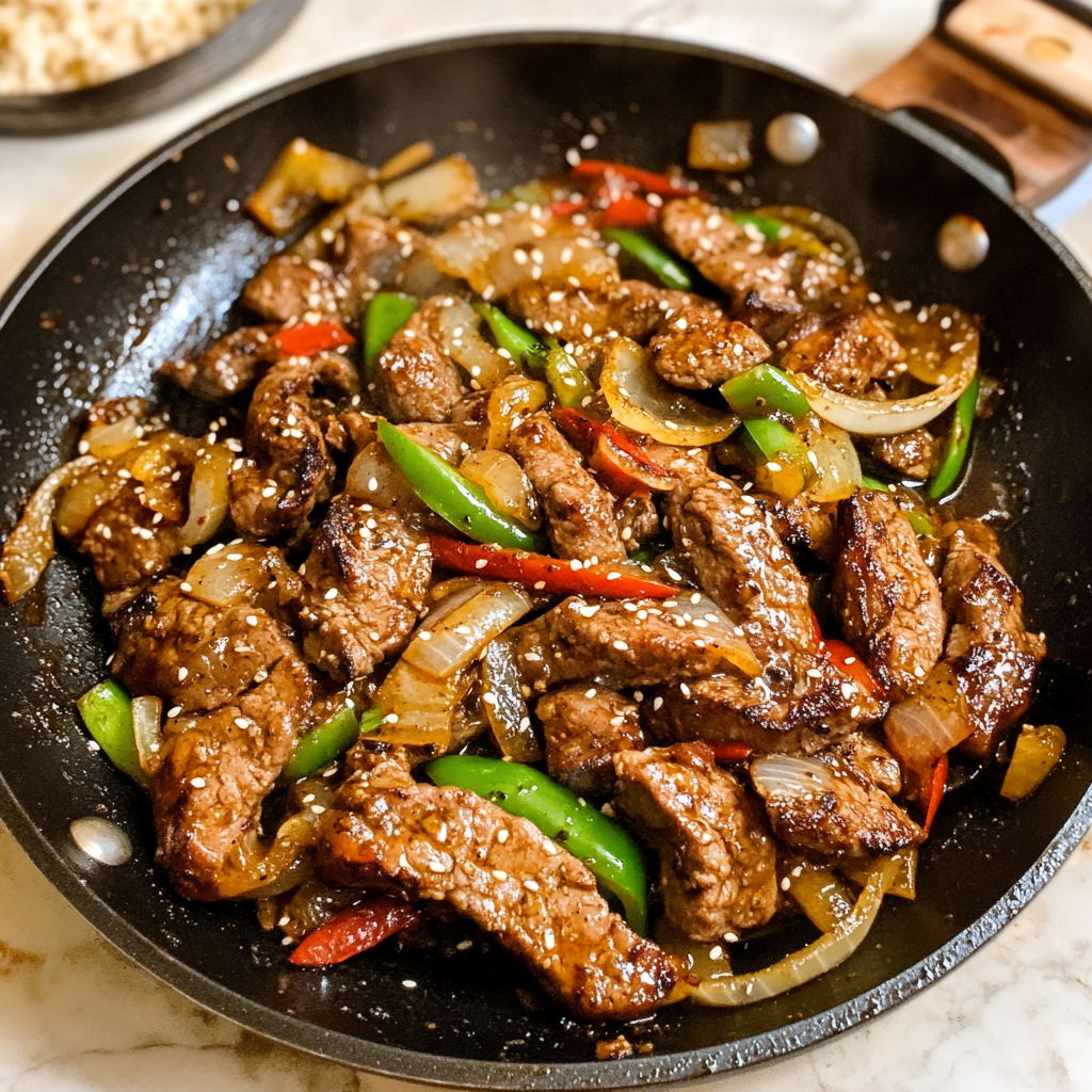 Chinese Pepper Steak with Onions