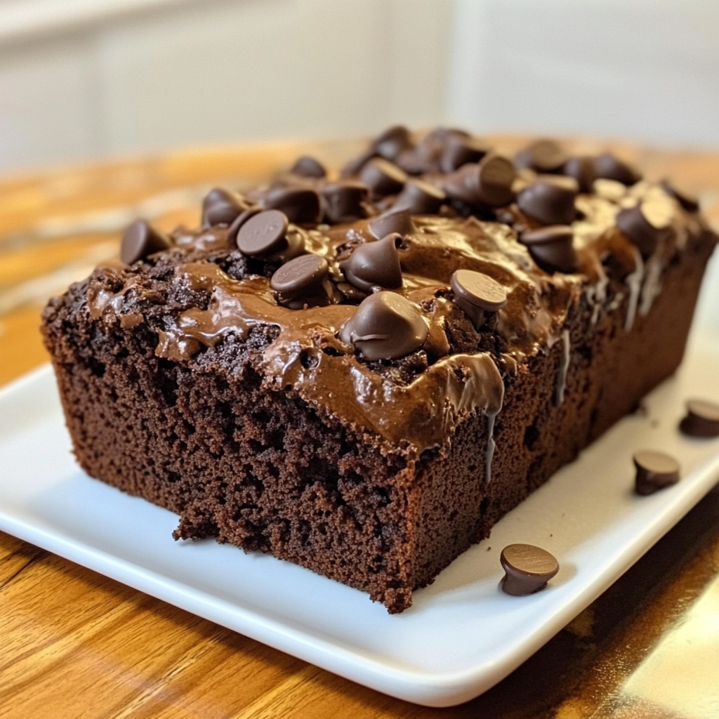 Hot Fudge Brownie Bread