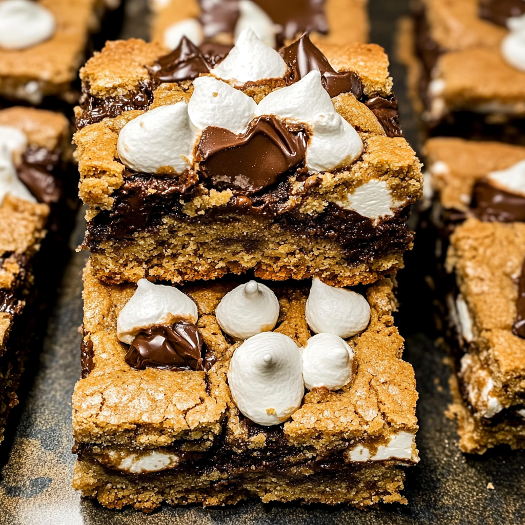 S’mores Cookie Bars