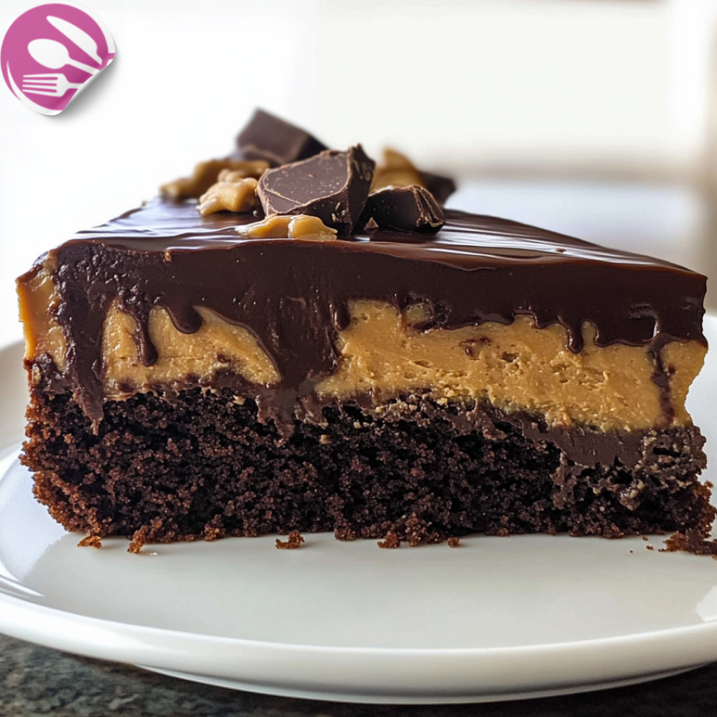 Chocolate Peanut Butter Ooey Gooey Cake