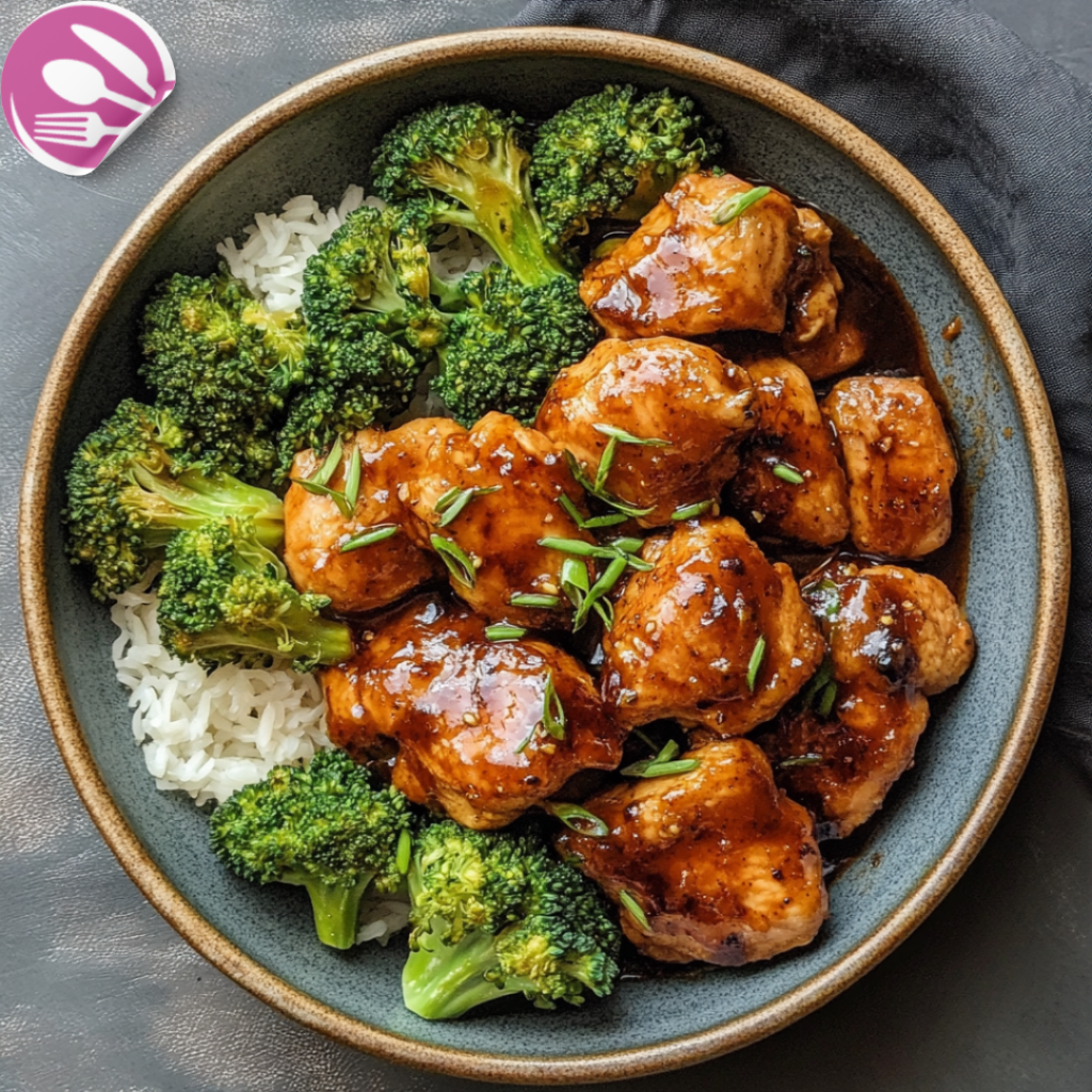 Savory Bourbon Chicken with Tender Broccoli