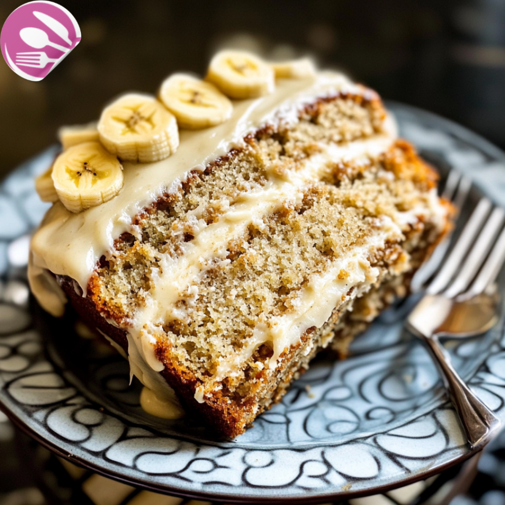 Banana Bread Cake with Cream Cheese Frosting