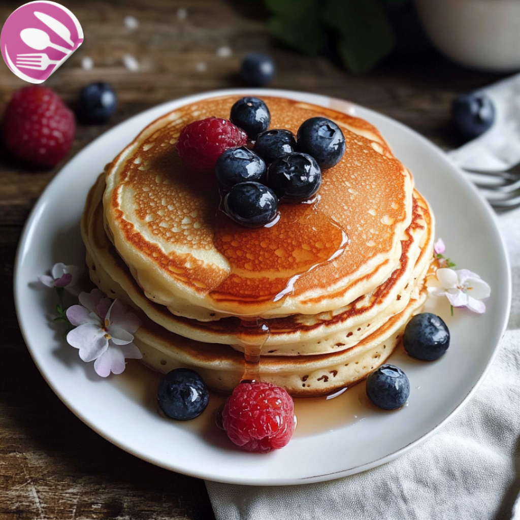 Homemade Pancakes with a Golden Crisp