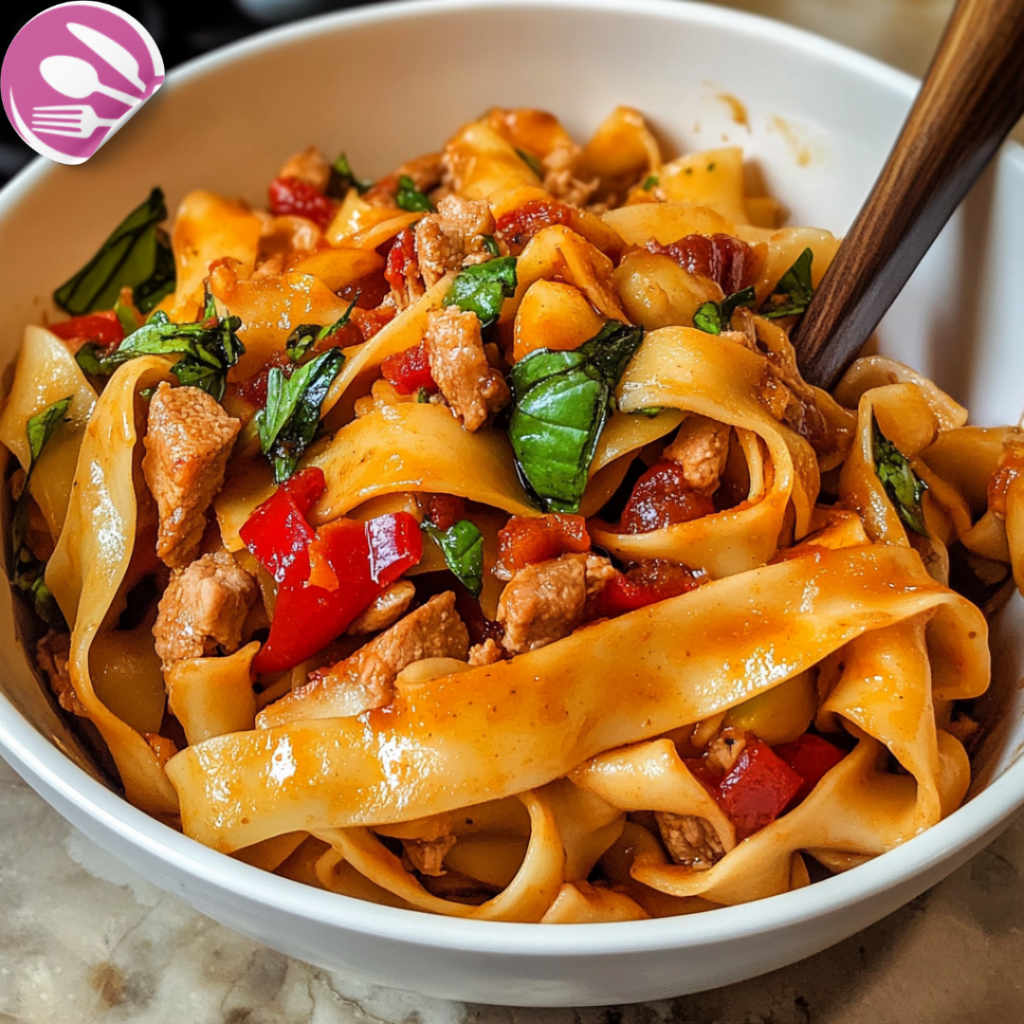 Spicy Italian Drunken Noodles