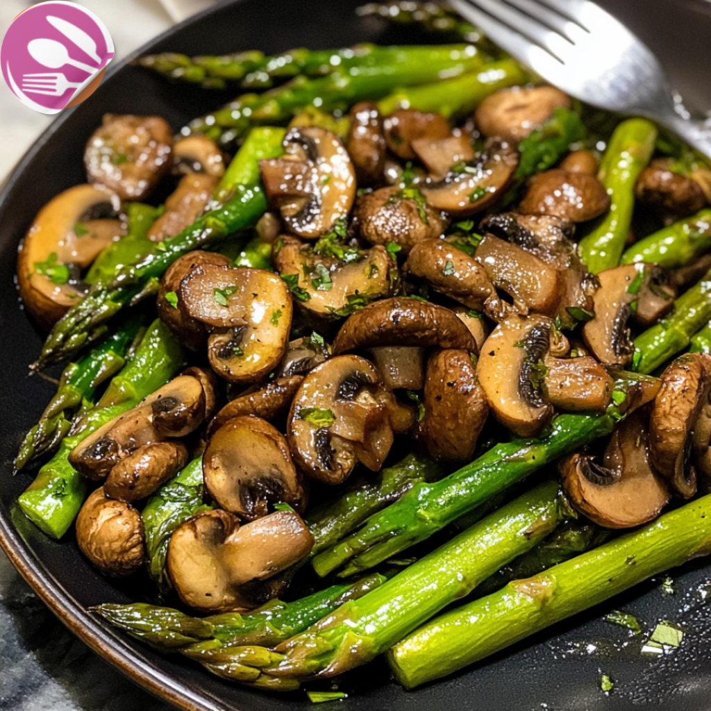 Sautéed Asparagus and Mushrooms