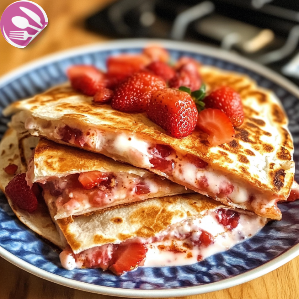 Strawberry Cheesecake Quesadillas