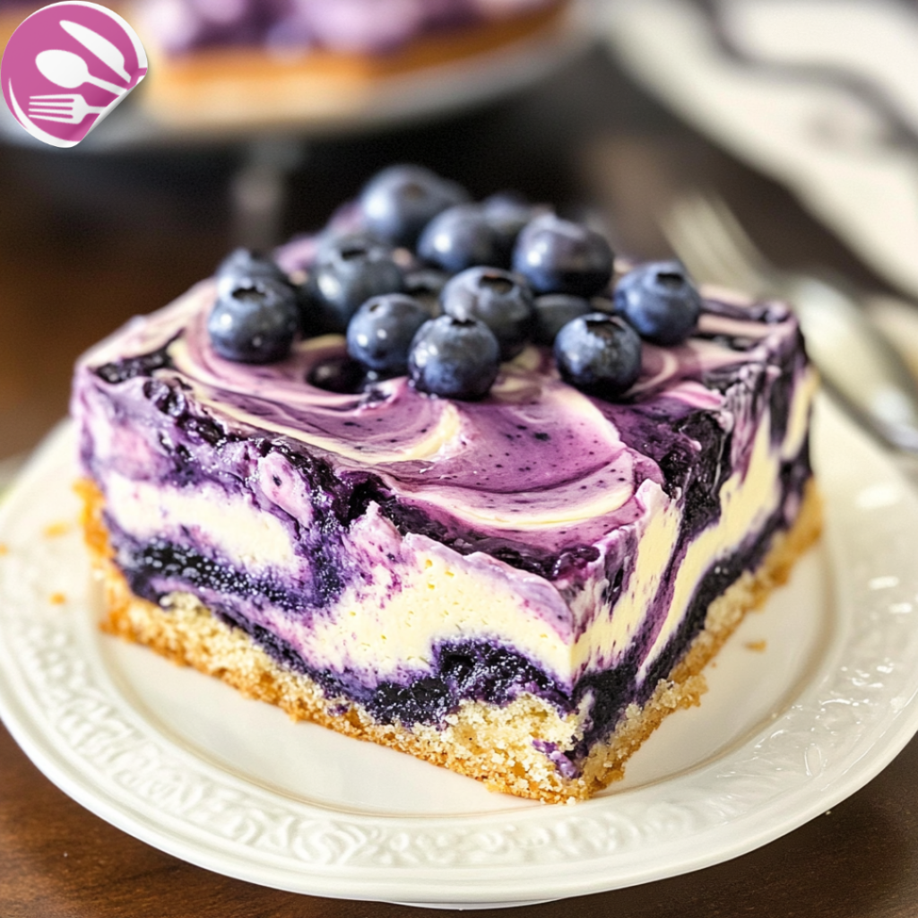 Blueberry Cheesecake Swirl Cake