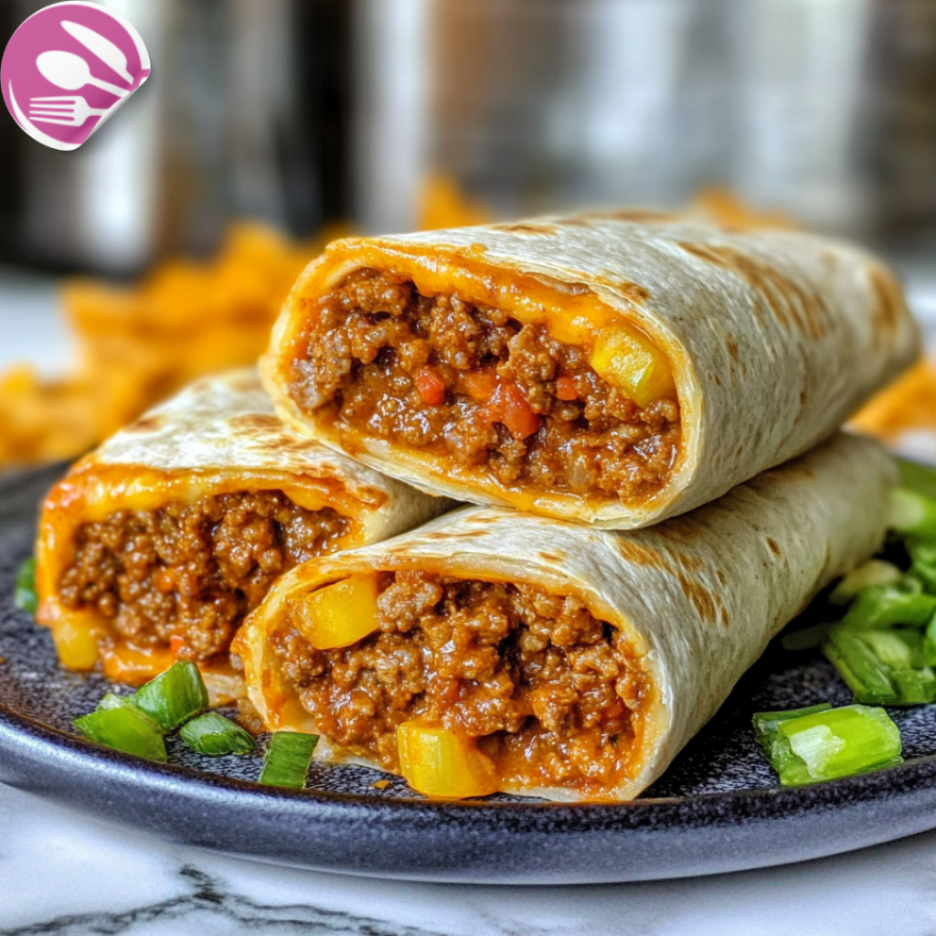 Sloppy Joe Grilled Burritos