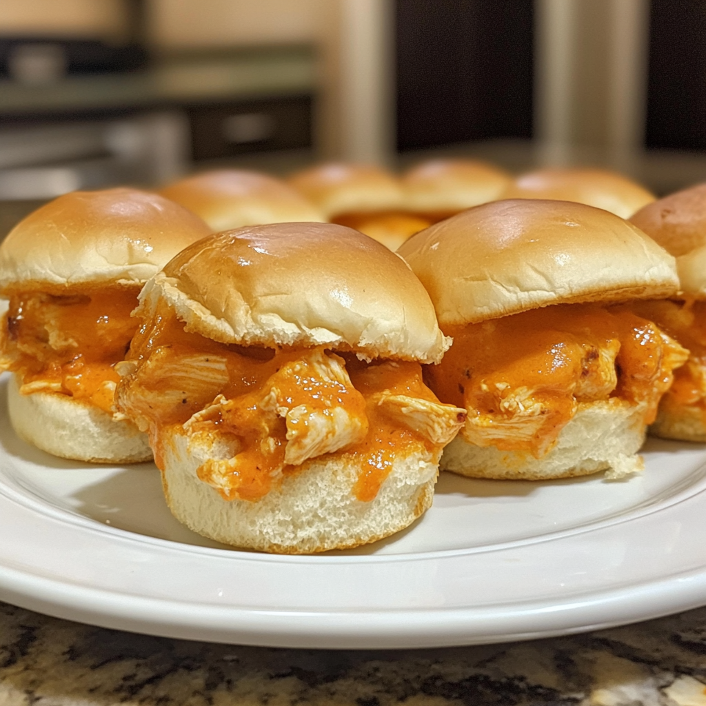 Baked Buffalo Chicken Sliders