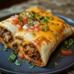 Beef Cheese Chimichangas