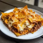 Beef Cheese Dorito Bake