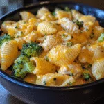 Broccoli Chicken Cheesy Shells