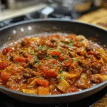 Chunky Tomato Beef Pasta