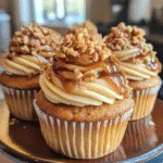 Churro Caramel Crunch Cupcakes
