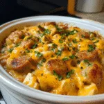 Crockpot Cheesy Chicken Sausage