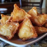 Deep Fried Cheesecake Wontons