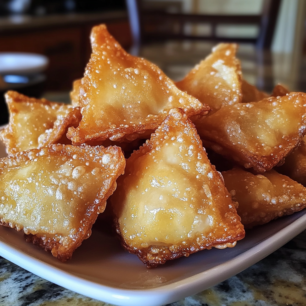 Deep Fried Cheesecake Wontons