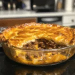 Deep Hamburger Sausage Pie