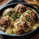 French Onion Meatballs