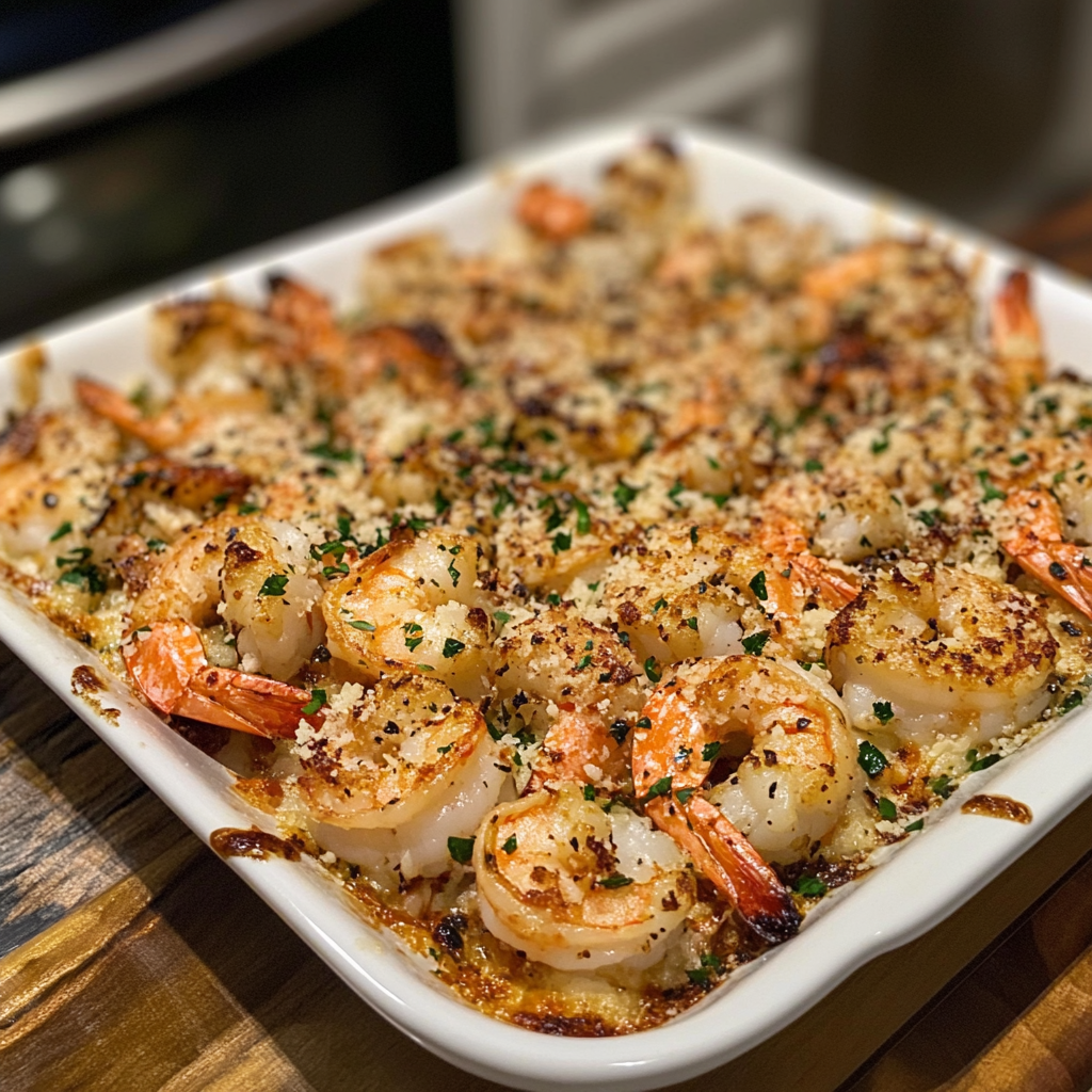 Garlic Parmesan Baked Shrimp