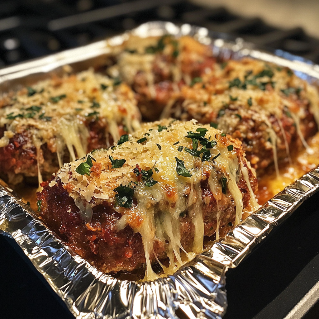 Garlic Parmesan Meatloaves