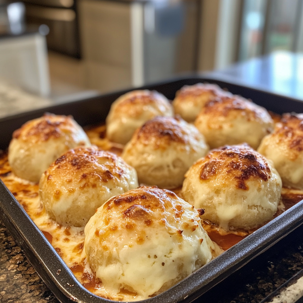 Gooey Mozzarella Biscuit Bombs