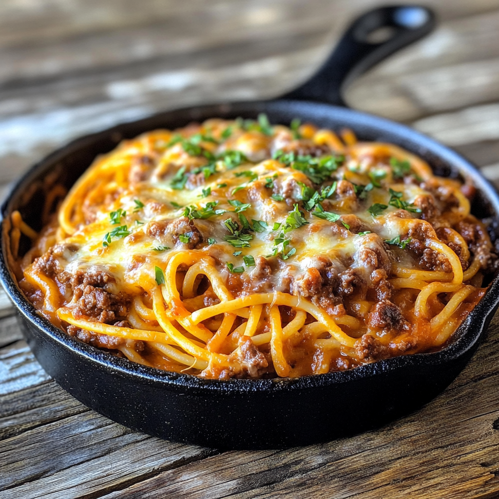 Grandmas Skillet Spaghetti