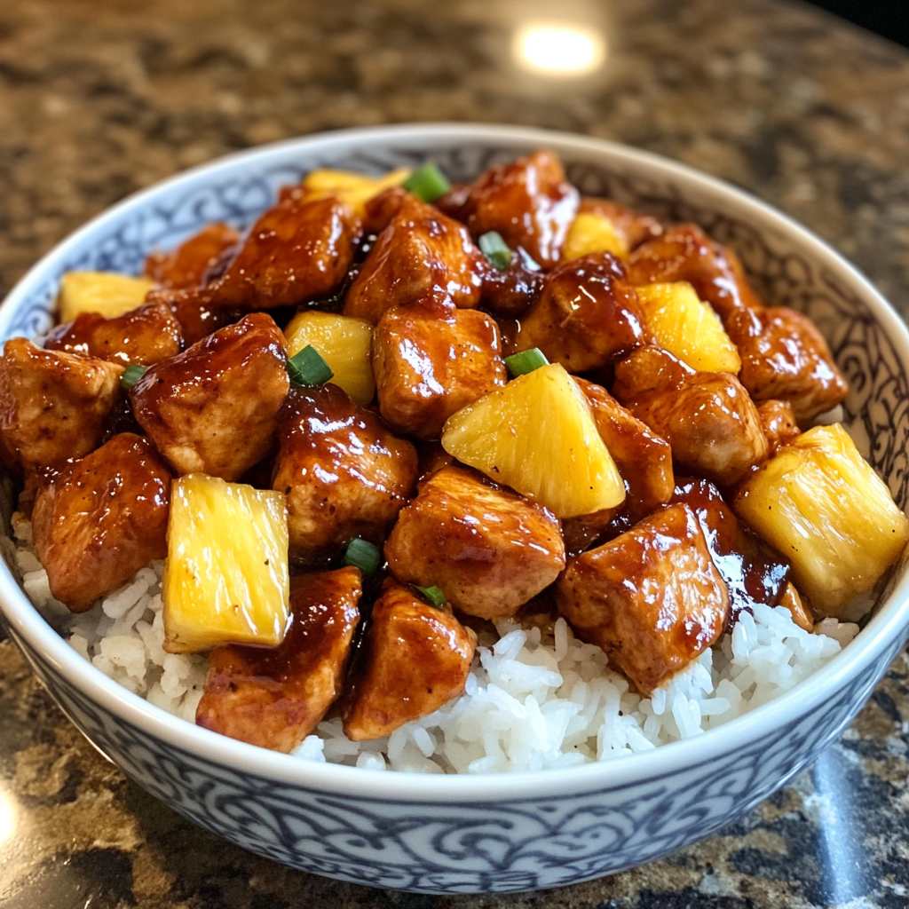 Hawaiian BBQ Chicken Pineapple