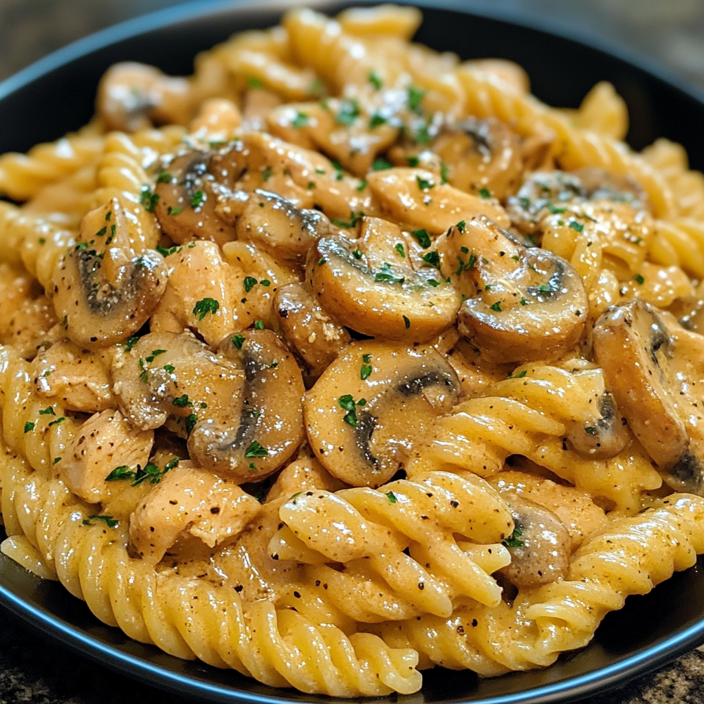 Heavenly Chicken Mushroom Pasta