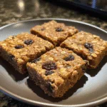Homemade Oatmeal Raisin Cookie Bars
