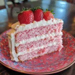 Homemade Strawberry Cream Cake