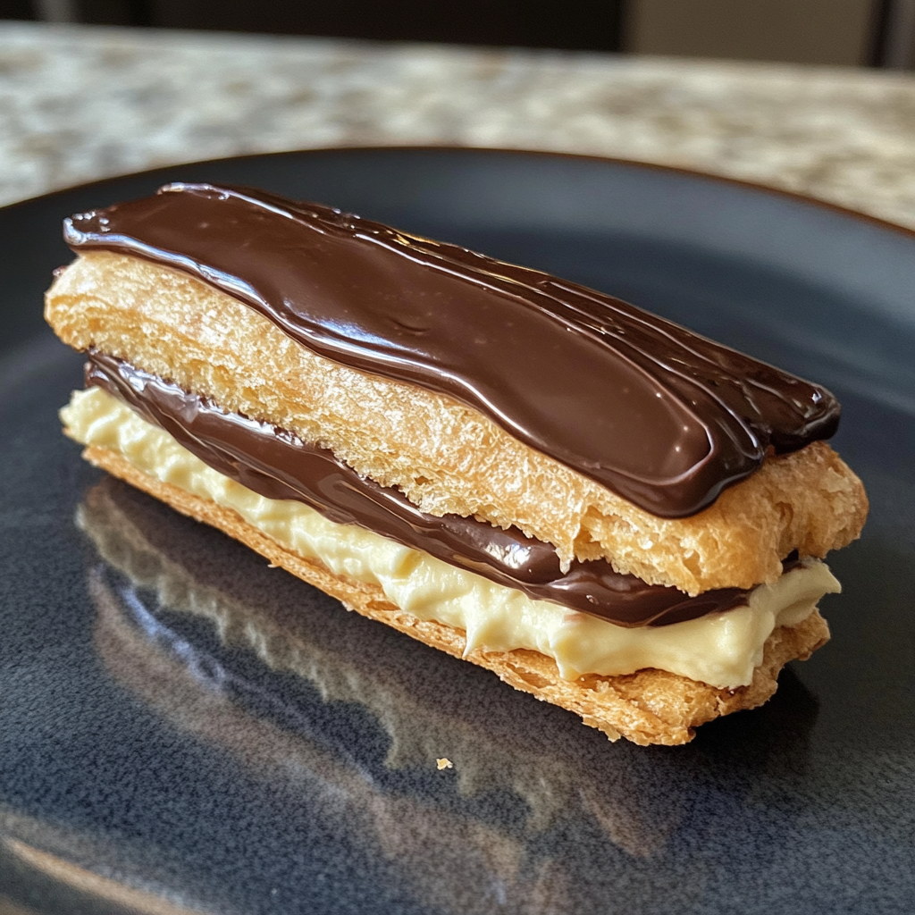 No-Bake Chocolate Eclair