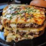Parmesan Garlic Cheeseburger Lasagna