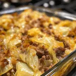 Savory Cabbage Beef Bake