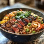 Shrimp Steak Fried Rice