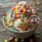 Skittles Ice Cream Dessert